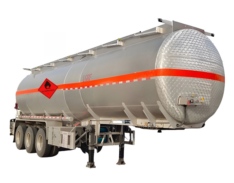 42.6CBM Aluminum Alloy Chemical Tank Semi Trailer