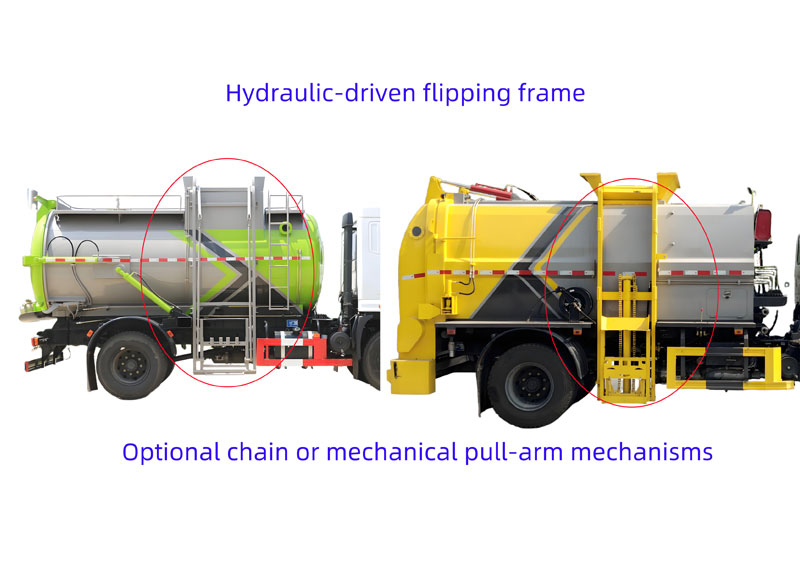 high quality of kitchen waste garbage truck 3