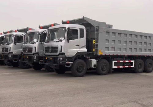Vehision in Action: 15 Dongfeng Dump Trucks Shipped to Support Africa's Belt and Road Infrastructure